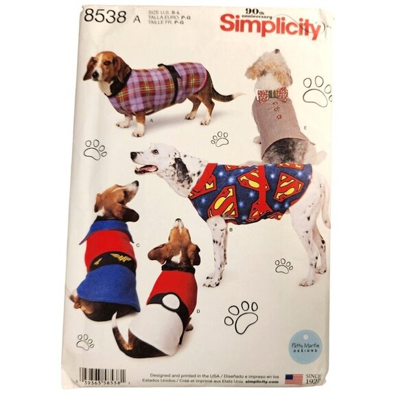 Simplicity Burda Sewing Patterns For Pets Dog Clothes Beds & Cat Toys Lot Of 4 - Picture 5 of 9